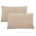 100% polyester satin stripe hotel pillow case cover